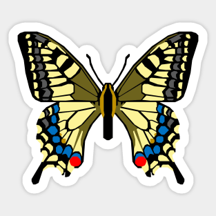 Old World Swallowtail Butterfly Sticker